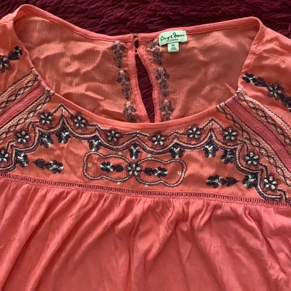 Chip & Pepper floral flowy boho beach top - Picture 4 of 15